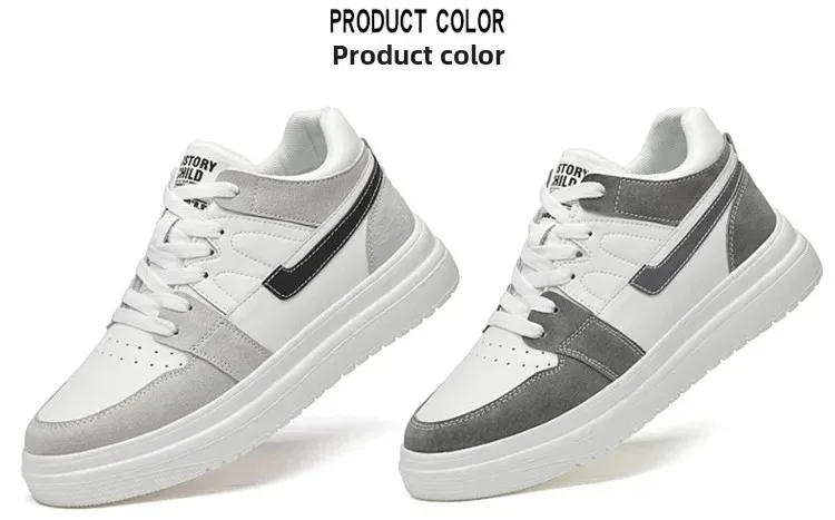 Herren-Sneaker mit Höhenerhöhung: Atmungsaktive Sportschuhe für Männer mit 4cm, 6cm, 8cm oder 10cm Erhöhung – Detail 4