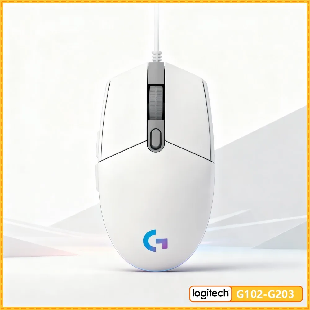 Logitech G102 Wired Mouse, 20M Clicks, 1Ms Response Time, RGB Backlit, 6 Customizable Keys For Work