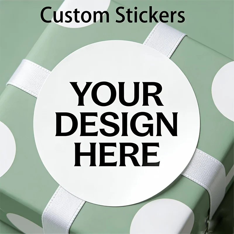 80/120/180pcs，Size can be selected 3-10cm/1.18-3.94inchCustom Sticker, Personalized Label, Logo Sticker, Custom Label Printing