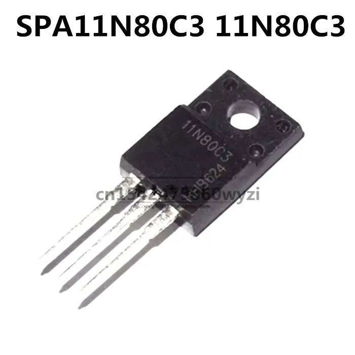 Original 5PCS/ 11N80C3 SPA11N80C3  TO-220F 800V 11A