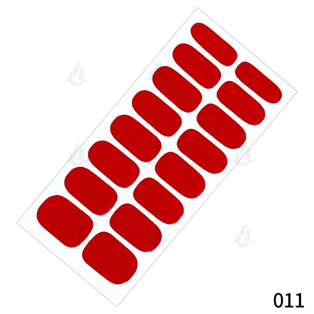 MEBIS 16色単色ネイルアートステッカー フルステッカー モノクロセット 粘着剤付きネイルステッカー 在庫あり ネイルステッカー