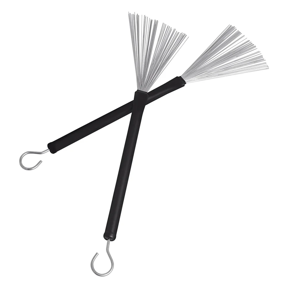 

Drum Sticks Kit Comfortable Nonslip H les Drum Brushes Nylon Drumsticks Steel Wire Brush Students Adults