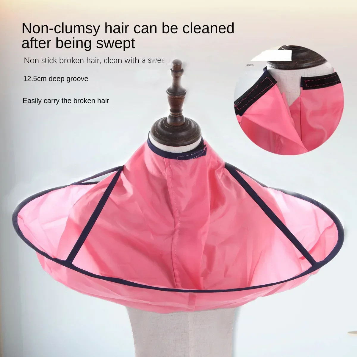 Hair Cut Umbrella Capes Haircut Cloak Cloth Hair Dye Three-Dimensional Breathable Household Haircut Cloak Foldable Haircut Tool