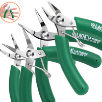 LAOA Mini Side Cutter 3.5 Inch Stainless Long Nose Nippers Small Cutting Electronic Scissors Diagonal Pliers Wire Cutter