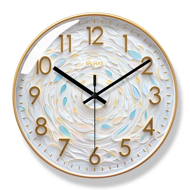 Scandinavian Wall Clock Gold Frame Silent Sweep Quartz Clock Nordic Decorative Clock Living Room Dining Room Bedroom Home Decor