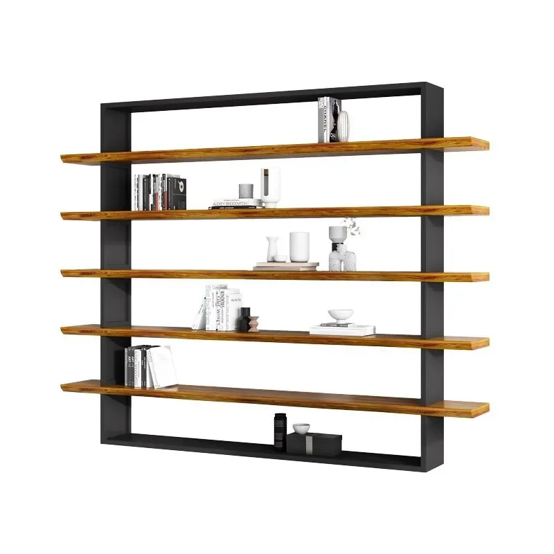 

Living room tea room storage rack Multi-storey floor-to-ceiling office The whole wall shelf