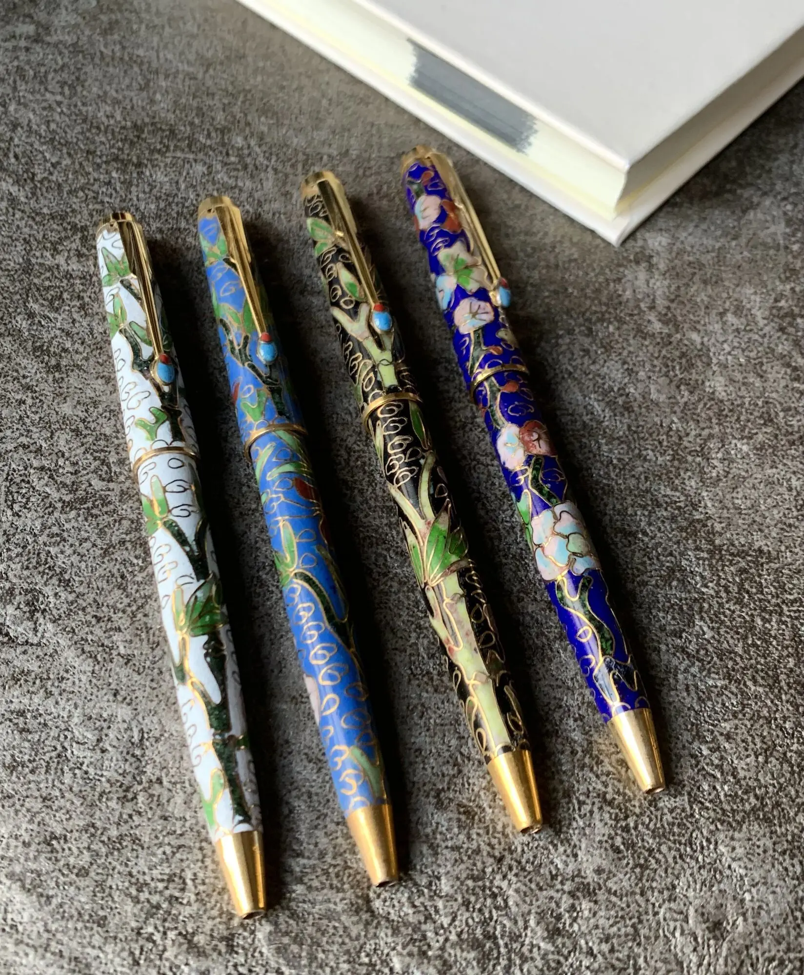 Old Stock Genuine And High-quality Cloisonne Ballpoint Pen, Signature Pen  From The 1970s