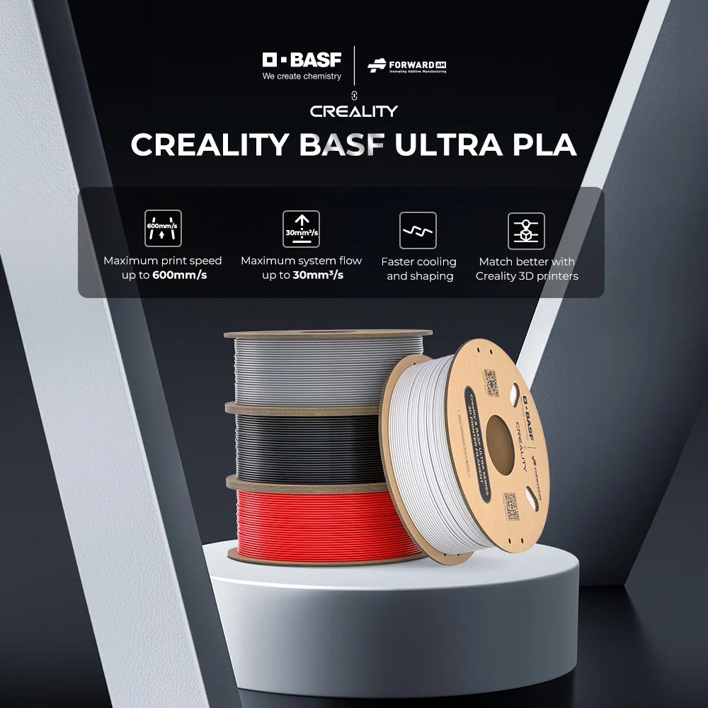 Creality BASF Co branded Ultra PLA Filament Better liquidity Faster Cool Shaping Higher Accuracy For K1 K1MAX Ender-3 CR-10