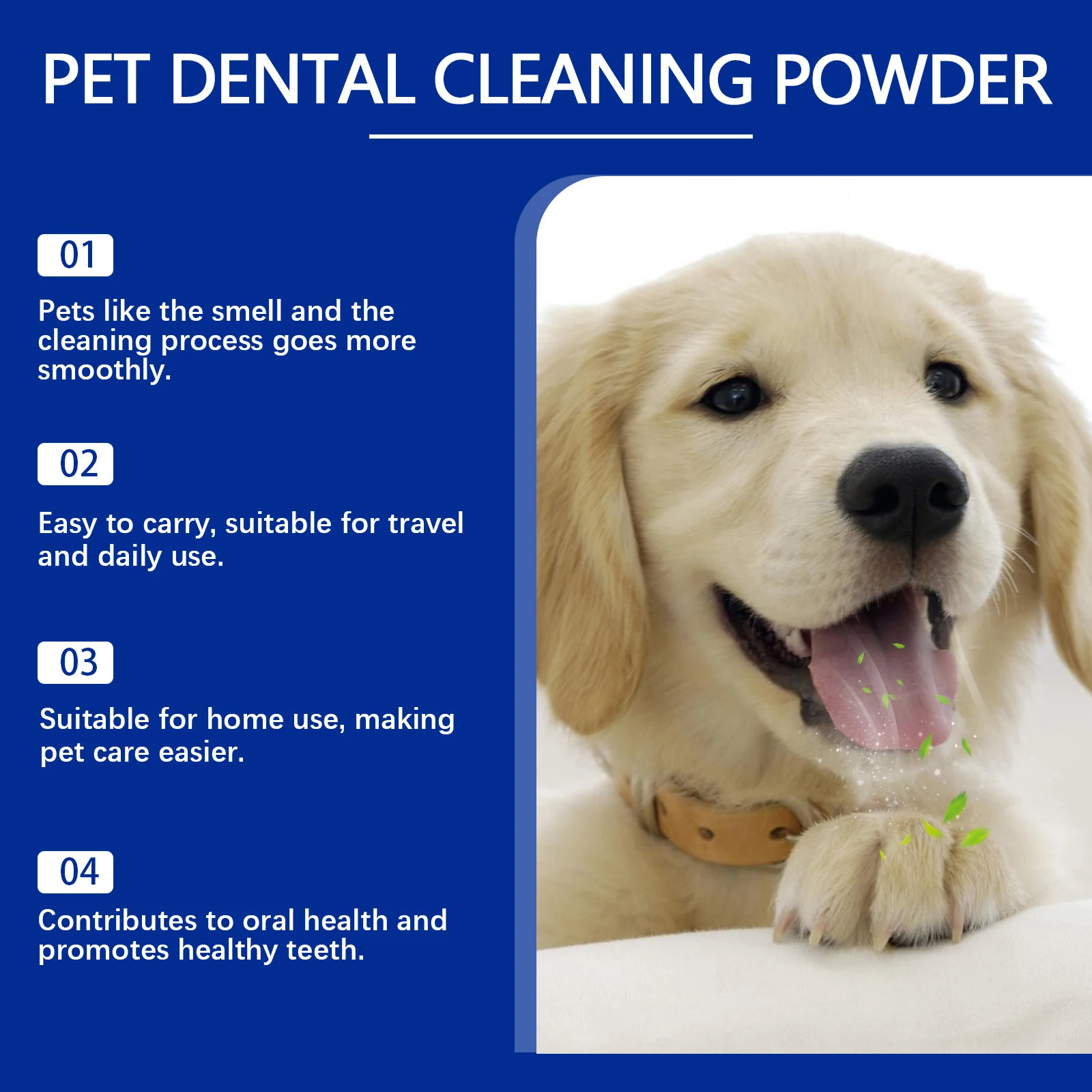 

Fresh Breath Dental Powder for Dog Oral Teeth Care Cleaning Tool Teeth Powder for Dogs Cats Oral Teeth Care