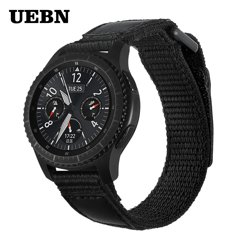 Nylon Sport Loop 22mm Strap Replacement Band For Samsung Gear S3 Classic/Frontier Watchband Galaxy Watch 46 Strap bands