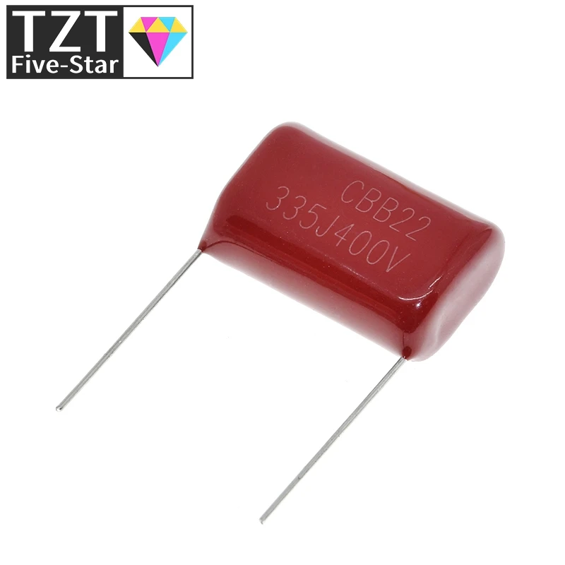 10PCS 400V335J  3.3uF  Pitch 25mm 400V 335 3300nf CBB Polypropylene film capacitor