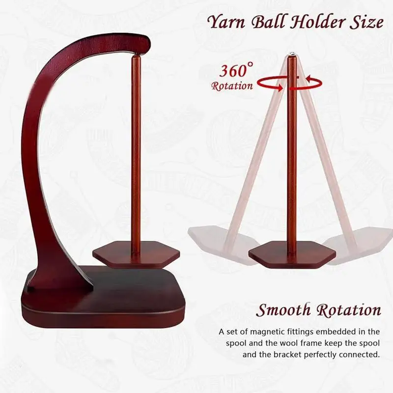 حامل كرة الغزل للحياكة ، بندول دوار ، حامل موزع ، دوار للحرف اليدوية
