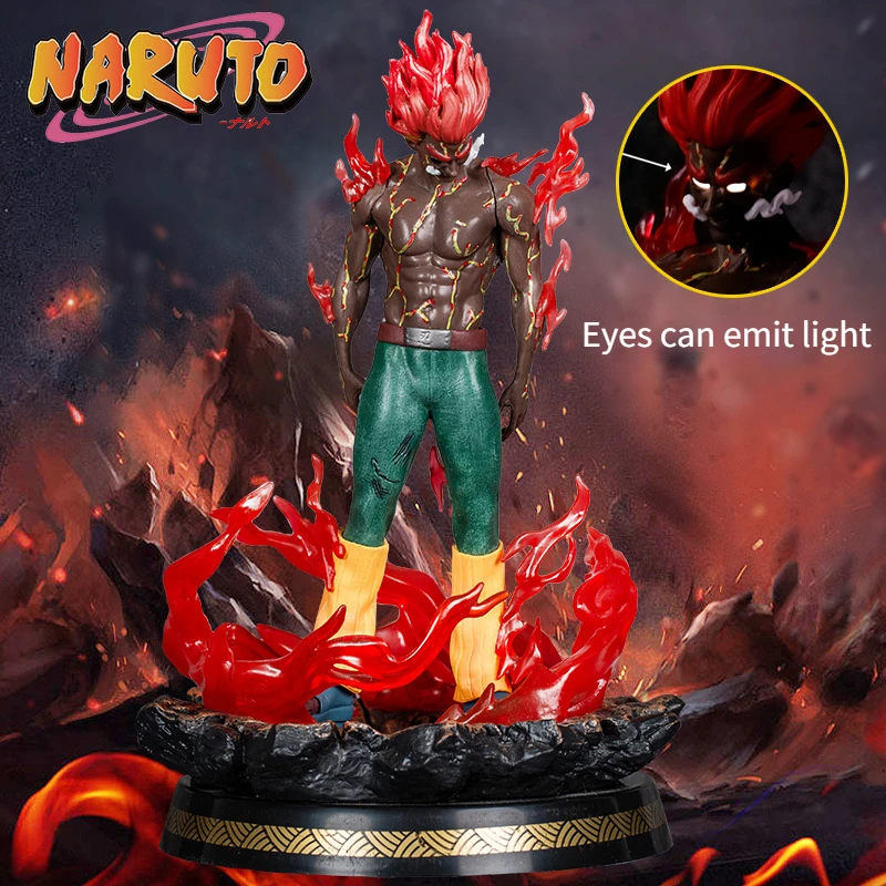 

Naruto Figma 30cm Might Guy EIGHT GATES With Light Anime Action Figrue Statue PVC Model Collection Children Toys Doll Gifts