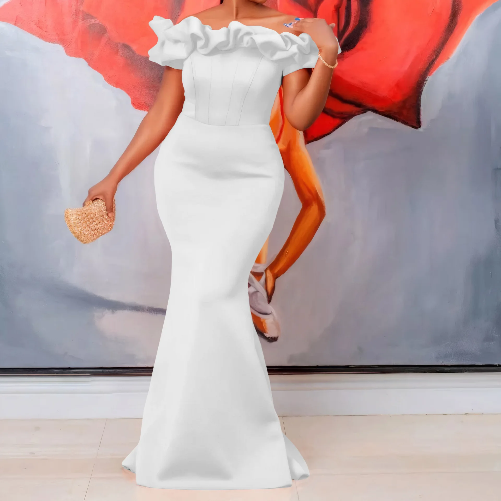 Seksowny strój z długim ogonem, dzianinowy, poliestrowy, z wysokim stanem, transgraniczny, letni, 2025, damski, modny, dla par.