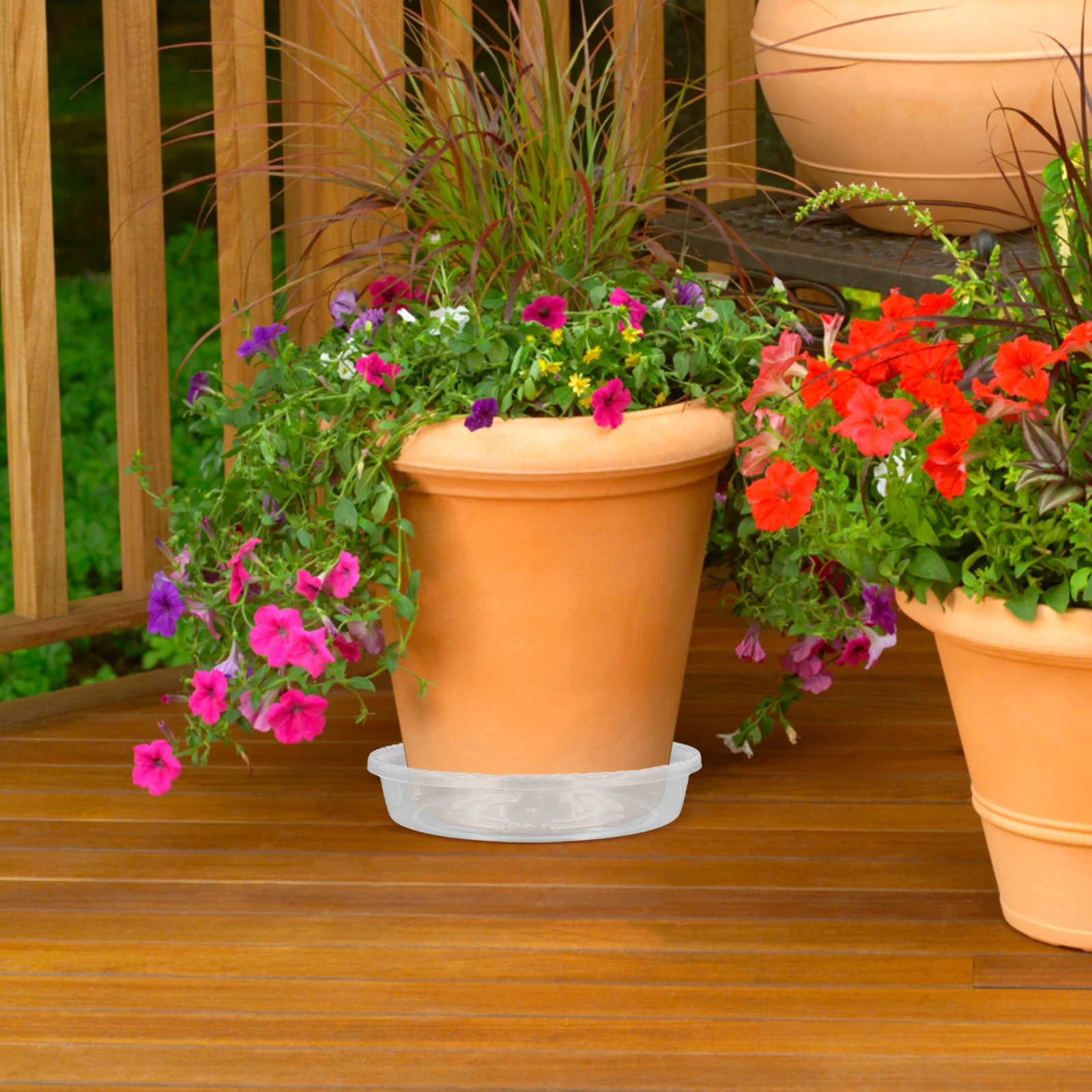 

6 Pcs Plant Water Tray Clear Saucer Drip Plants Flower Pot Trays Garden Saucers Thicken