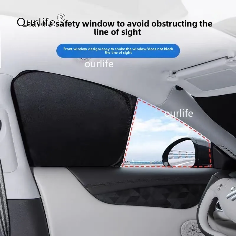 For IM Motors LS6 MG IM6 2026 2025Car Black Sunshade Side Window Privacy Curtains Front Rear Sunscreen Heat Insulation Sunshield