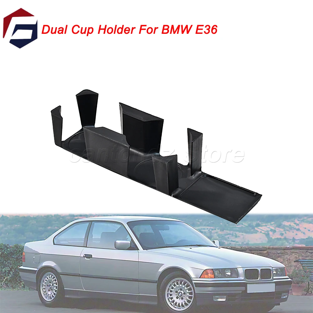 

Двойной подстаканник, ящик для хранения сиденья водителя для BMW E36, автомобильные аксессуары ASB, пластик, черный