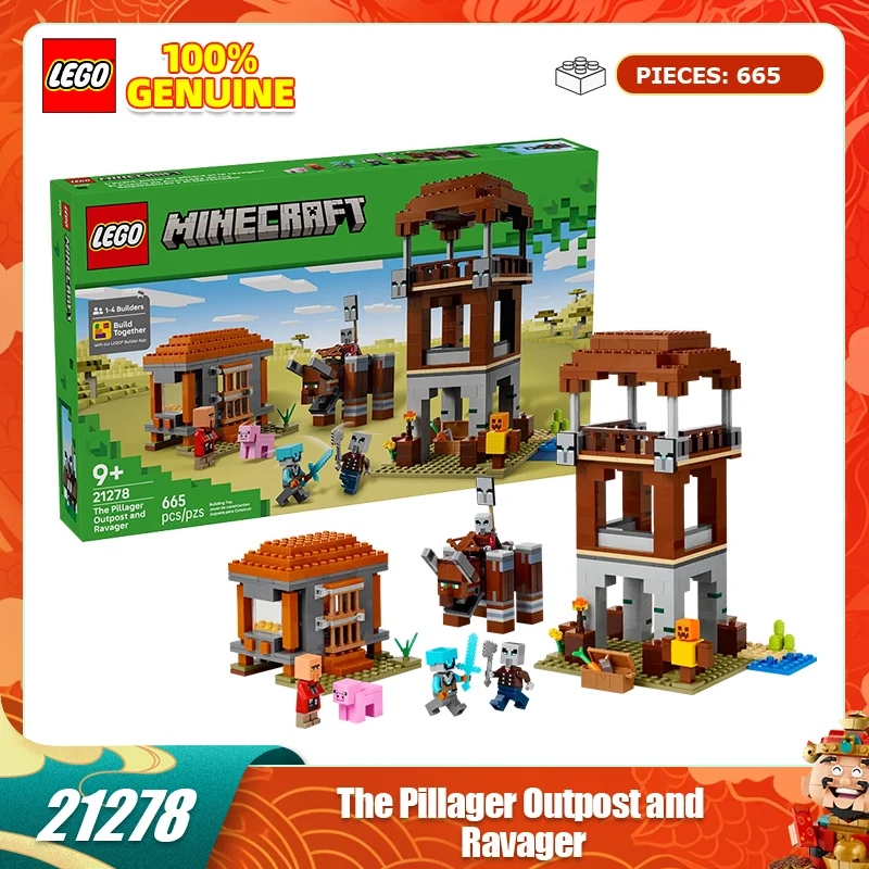 LEGO Building Blocks My World Predator Outpost e Predator Classic Building Blocks Set Giocattoli Regali per bambini