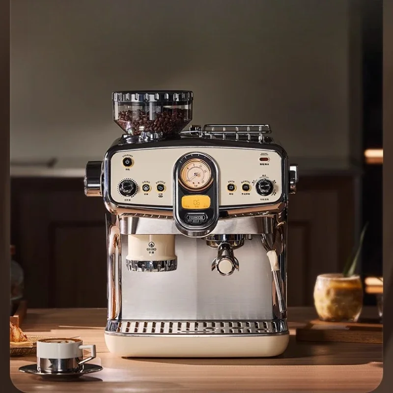 

Coffee machine home commercial semi-automatic Italian grinder