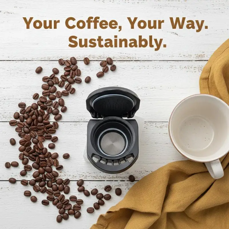 Reusable Coffee Pod Adapter for Dolce Gusto Capsule Machines Easy to Use Conversion for Home Cafe and Office Barista Style