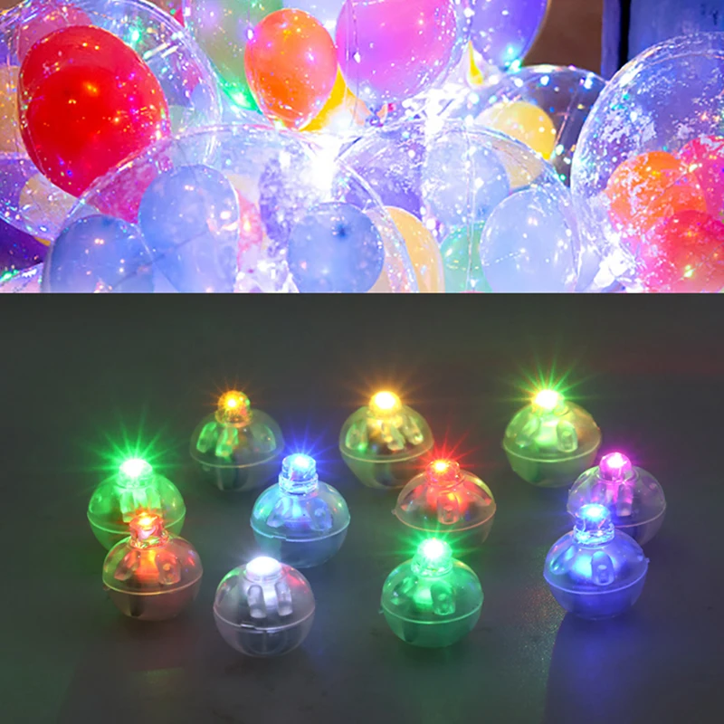 10Pcs LED Balloon Light Tiny Led Light Mini Round Led Ball Lamp for Bar lantern Christmas Birthday Wedding Party Decorations