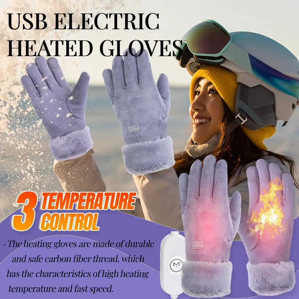 

Перчатки с USB-подогревом, 3 регулировки передач, зимние термовелосипедные перчатки, 10000 мАч, мотоциклетные перчатки с подогревом, ветрозащитные перчатки с сенсорным экраном