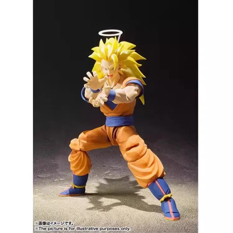 В наличии BANDAI Dragon Ball Z Son Goku SHF Kakarotto Super Saiyan3 S.H.Figuarts Фигурки Модели Коллекция аниме