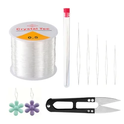 0.5mm Stretchy Bracelet Crystal String Kit for DIY Jewelry Making Elastic String Bead Cord Thread for Bracelet Necklace DIY