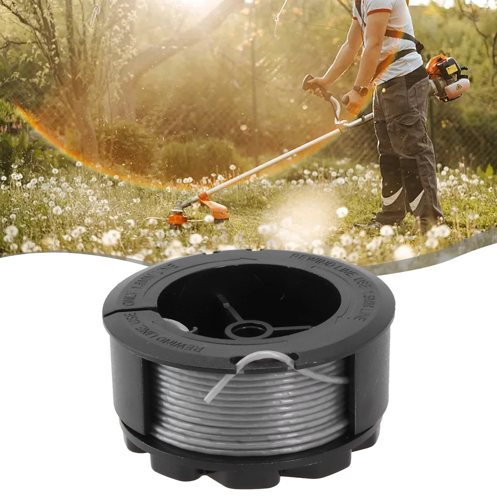 Brand New Spool Kits String Trimmer Parts ‎F016800570 6.1 Metres/20ft Abrasion-resistant For Mowing Lawns Garden Tools