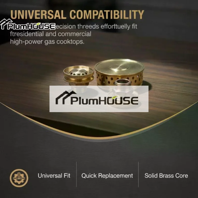 1/8/9Pcs Brass Stove Nozzles 9 Cores Copper Burner Nozzle Household Gas Stove Fierce Fire Replacement Repair Accessories