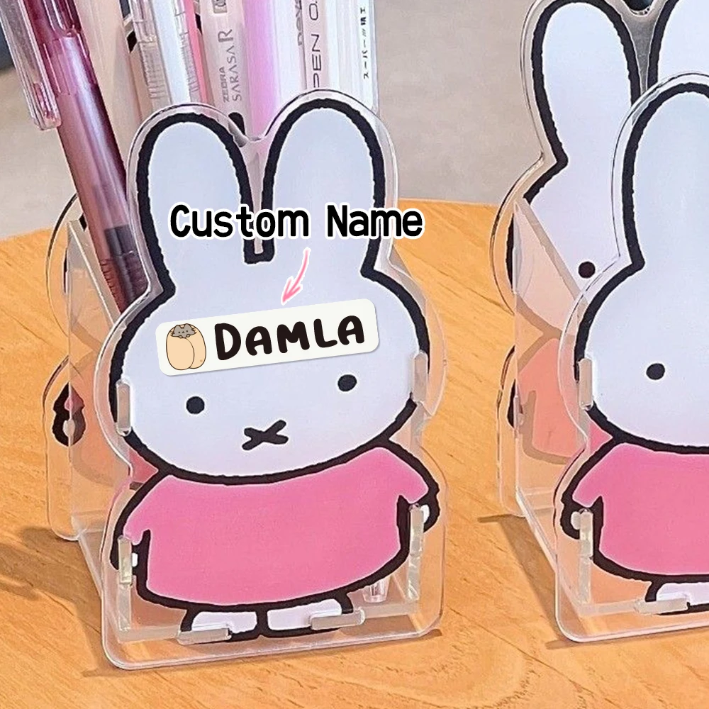 Custom creative Name Sticker,Transparent Waterproof Stickers for Kids,diy Name Labels for School Bag Bottles Pen Box Mug Uniform - view 3