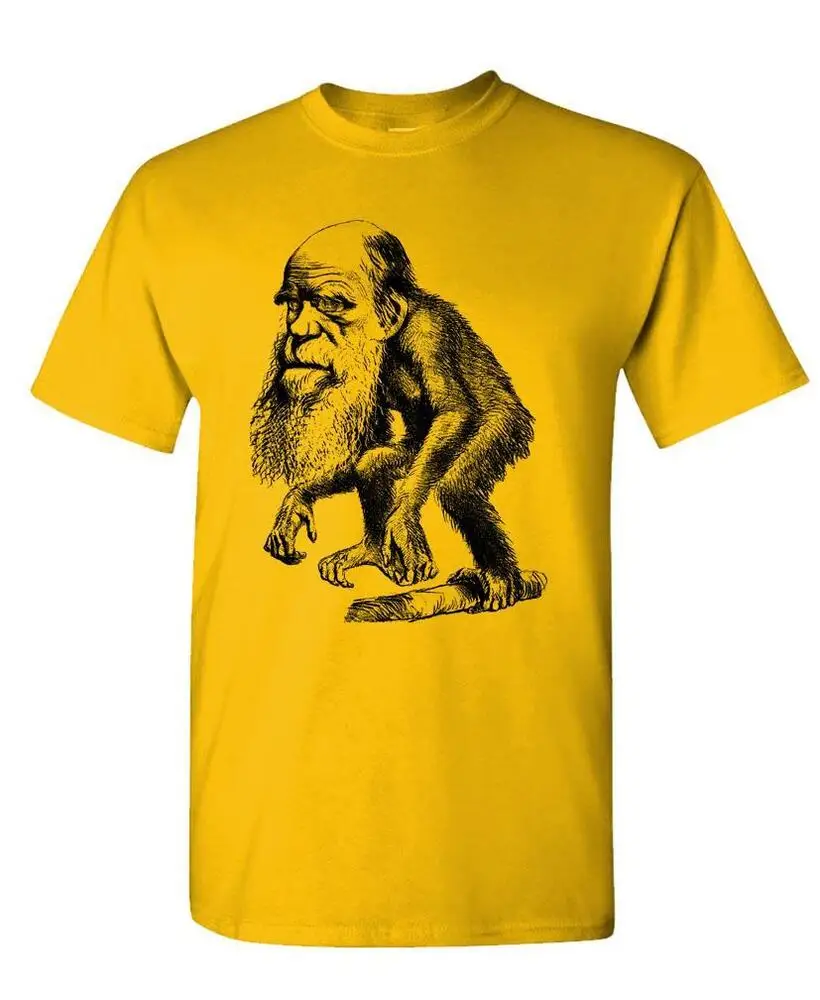 Darwin - Hipster Retro Vintage Style -   T-Shirt Tee Shirt  Tees High Quality 100%Cotton Short Sleeve