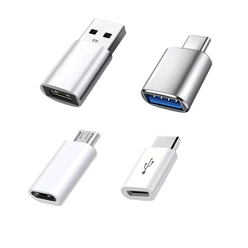 4Pack USB C to USB Adapter, Type-C Male to USB 3.0 Female OTG Converter, Compatible with iPhone 16 15 Pro Max Samsung S26 S25