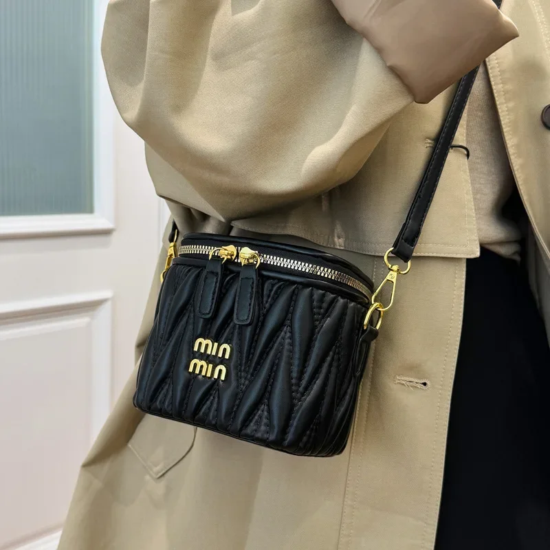 2025 Trendy Pick! High - end Women's Makeup Bag - Small - scale, Versatile Box - shaped, Simple Shoulder & Crossbody Style