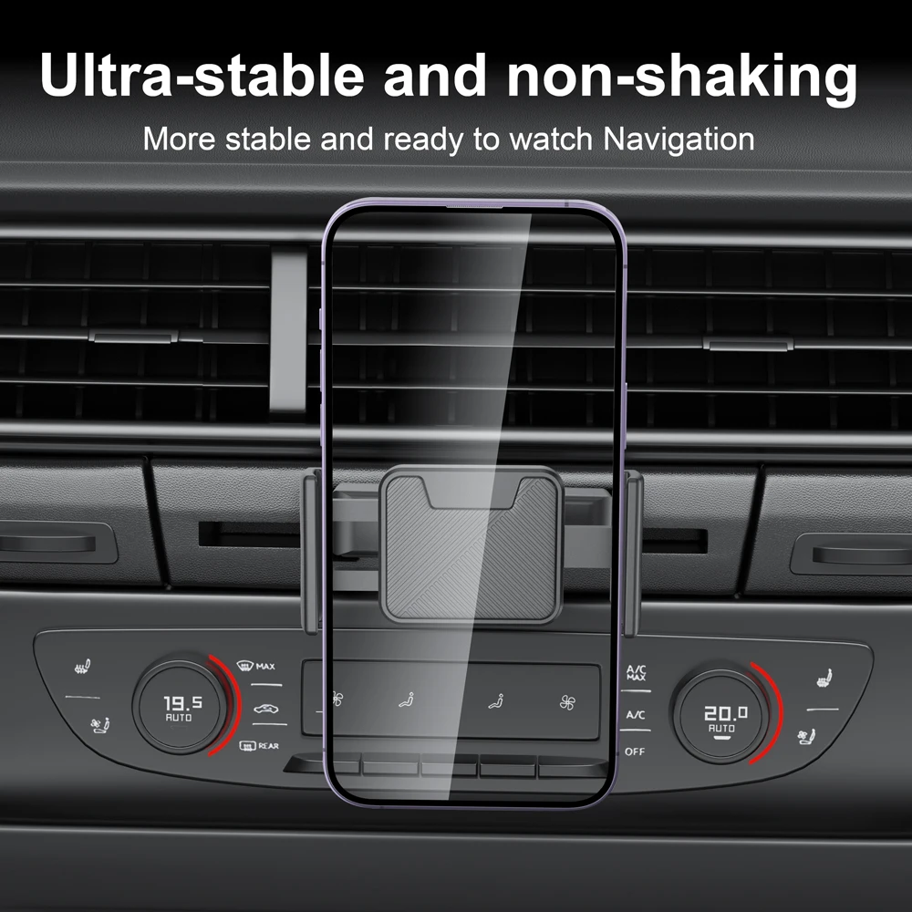 Universal Car CD Slot Phone Holder Dual Button 360° Adjustable Rotation for IPhone 15 Samsung S24 Ultra Huawei 4.7-7
