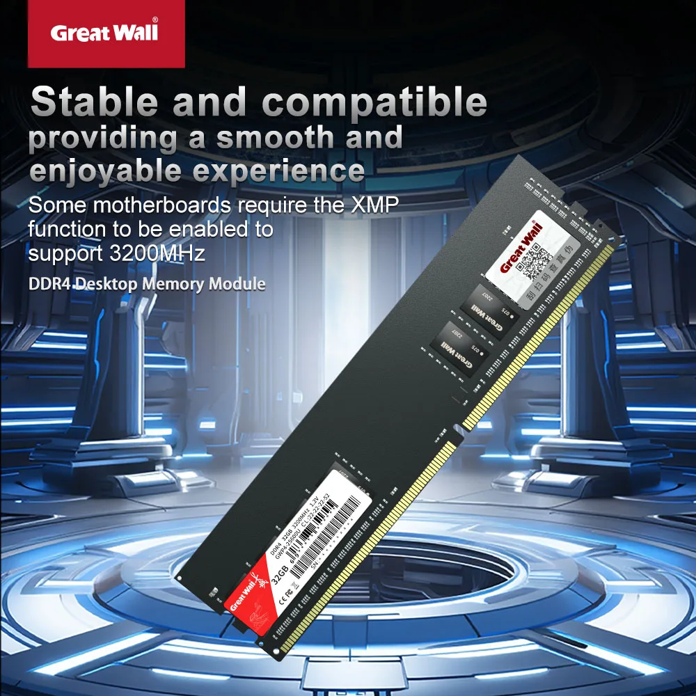 Great Wall Memoria Ram DDR4 8GB 16GB 32GB 2666MHz 3200MHz 3600MHz RAM for Desktop Memoria RAM DDR4 1.2V Computer RAM