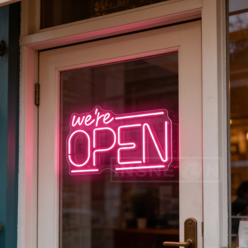 Bar Open Custom Logo Neon Sign Led Neon Sign Light for Birthday Party Wedding Home Room Decoration LED Neon Strips Business Logo