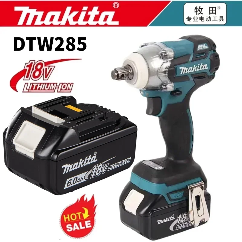 

Makita tools charging wrench DTW285 18V brushless high torque impact wrench lithium electric gun wrench rotary electri tools