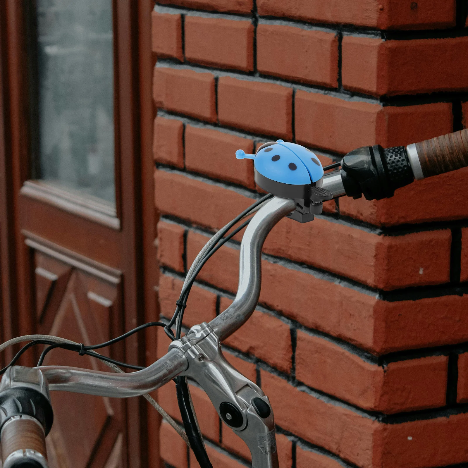 4Pcs Bike Ring Bell Ladybug Cute Bicycle Accessory for Kids Girls Mountain Bikes Easy Install Bike Bell Bells for Kids