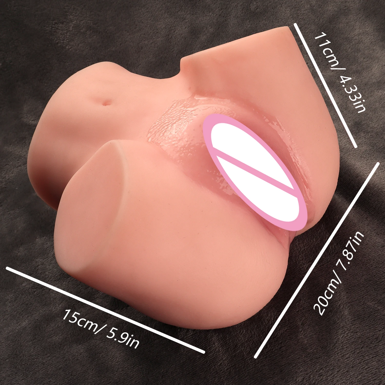 2in1 Realistic Adult Sex Anal Vagina Male Masturbator Cup Pocket Pussy Men Masturbation Blowjob Toy Adult Sex Pocket Pussy Toys view 6