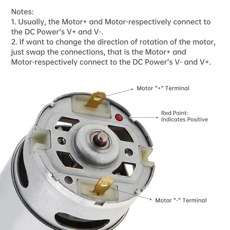 DC Motor Für Elektrowerkzeuge 550 DC Motor – 21V, 14 Zähne, Hochleistungs-Minimotor Für Elektrische Handsägen, Langlebige Alu-Konstruktion
