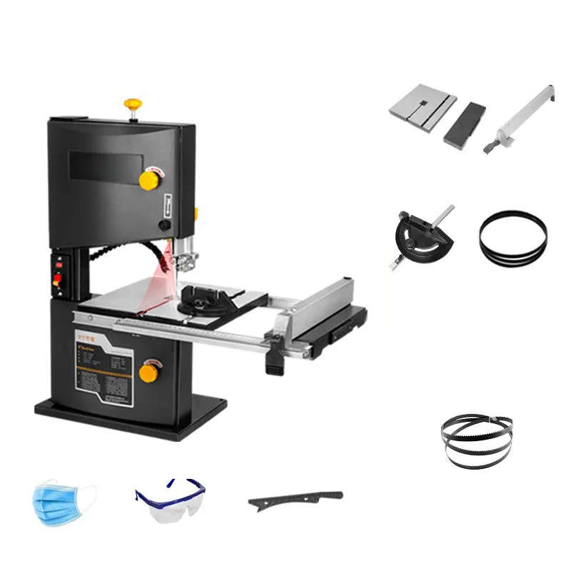 Small Household Woodworking Band Saw Multifunctional Sawing Table Saw Woodworking Jig Saw Machinery