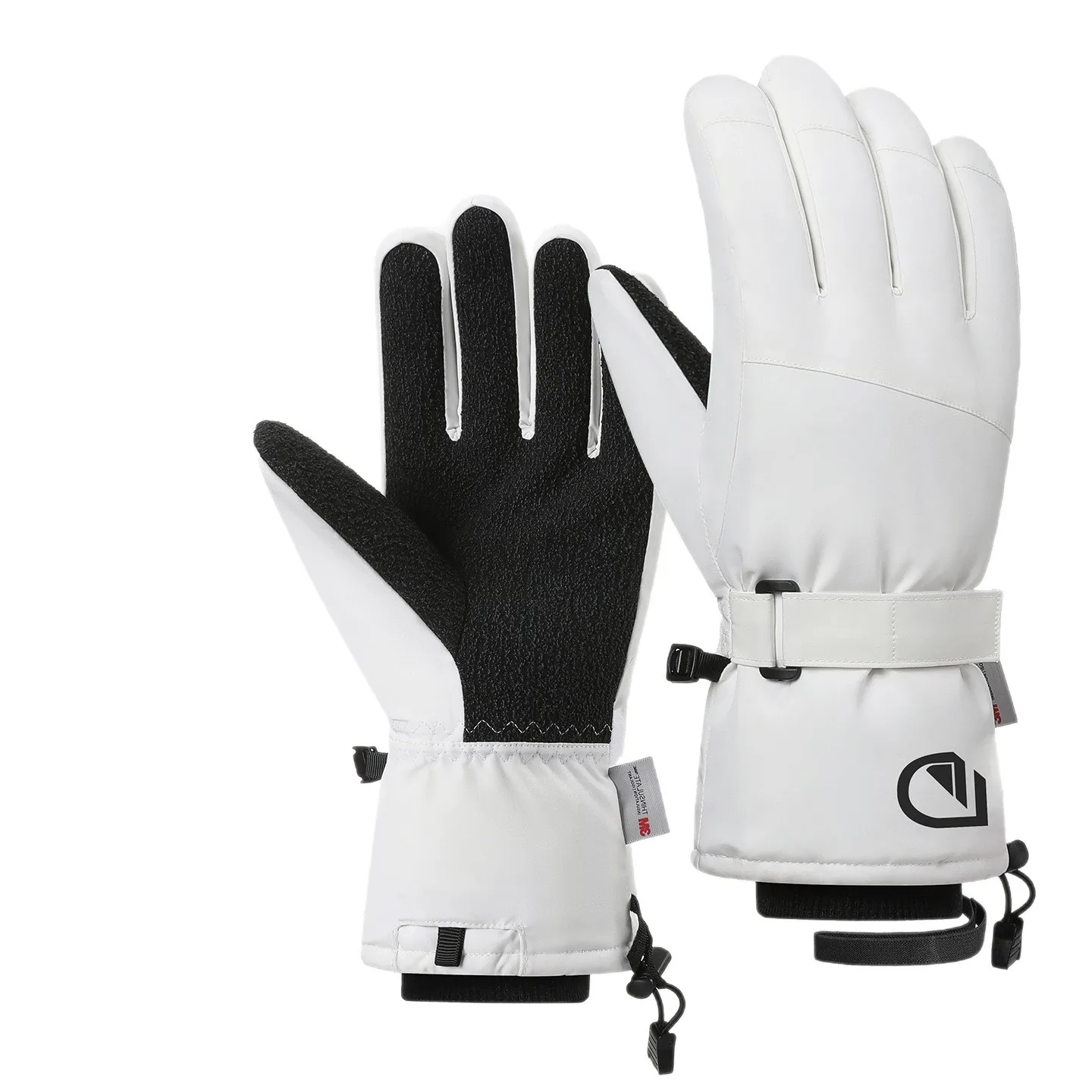 Winter Skiing and Cycling Gloves, Touchscreen-Compatible, Waterproof, Fleece-Lined, Warm, for Outdoor Mountaineering