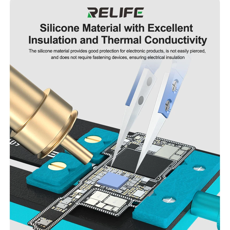 RELIFE RL-098 Insulating Thermal Silicone Sheet for Motherboard IC Chip High Thermal Conductivity Self-Adhesive Silicone Pad