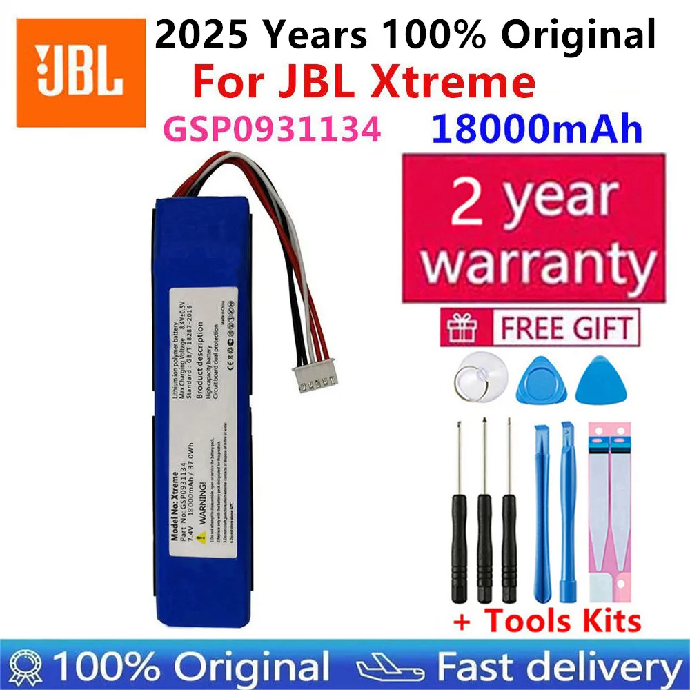 18000mAh 100% Original New for JBL Xtreme 1 xtreme1 extreme GSP0931134 battery tracking number with tools to Brazil Russia fast