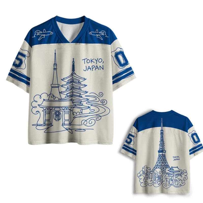 Camiseta Popular con Diseño de Celebridades 2026, Ruta de Tokio, Turismo, No. 05, Ropa de Manga Corta de Secado Rápido para Niños
