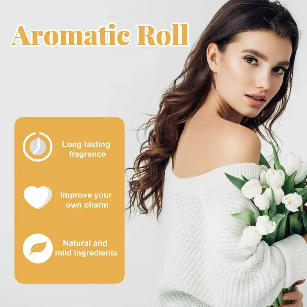 Rolo de perfume árabe de 3ml, perfumes de hormona que transmitem feromônios são fáceis de transportar, cheiro de colônia de longo tempo
