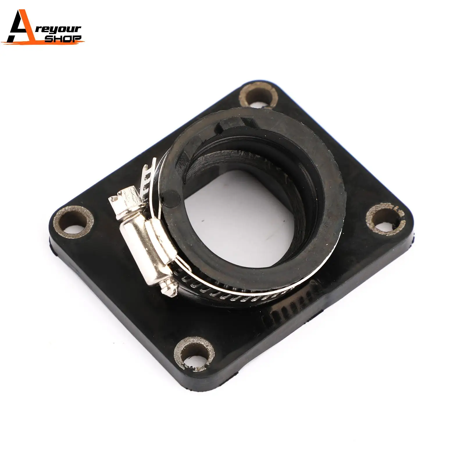 Areyourshop Intake Manifold Boot Flange Fit for Yamaha AG MX 100 DT 100 1976-1983 RT 100 1990-2000 560-13565-00-00 Motor Parts