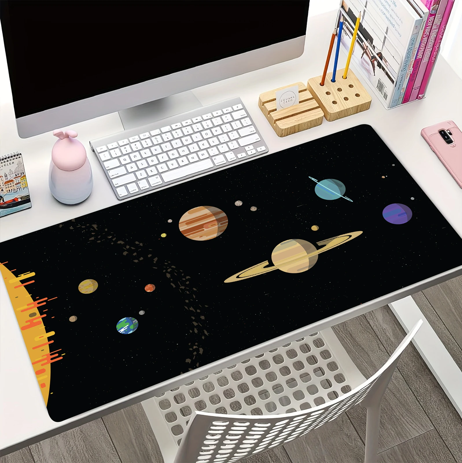 Space universe planet mousepad personality game computer keyboard pads large office notebook desk mat anti-slip rubber mouse pad