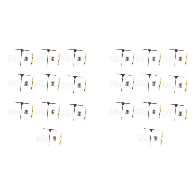 B78B-20PCS ELRS Receiver 2.4Ghz NANO Expresslrs Receiver CRSF With T-Type Antenna For RC FPV Traversing Drones Parts